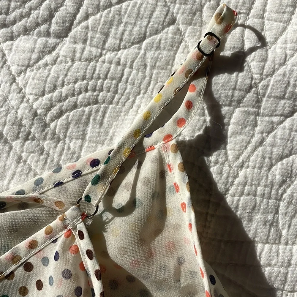 Tops | Polka Dot Layered Chiffontank Top | Poshmark